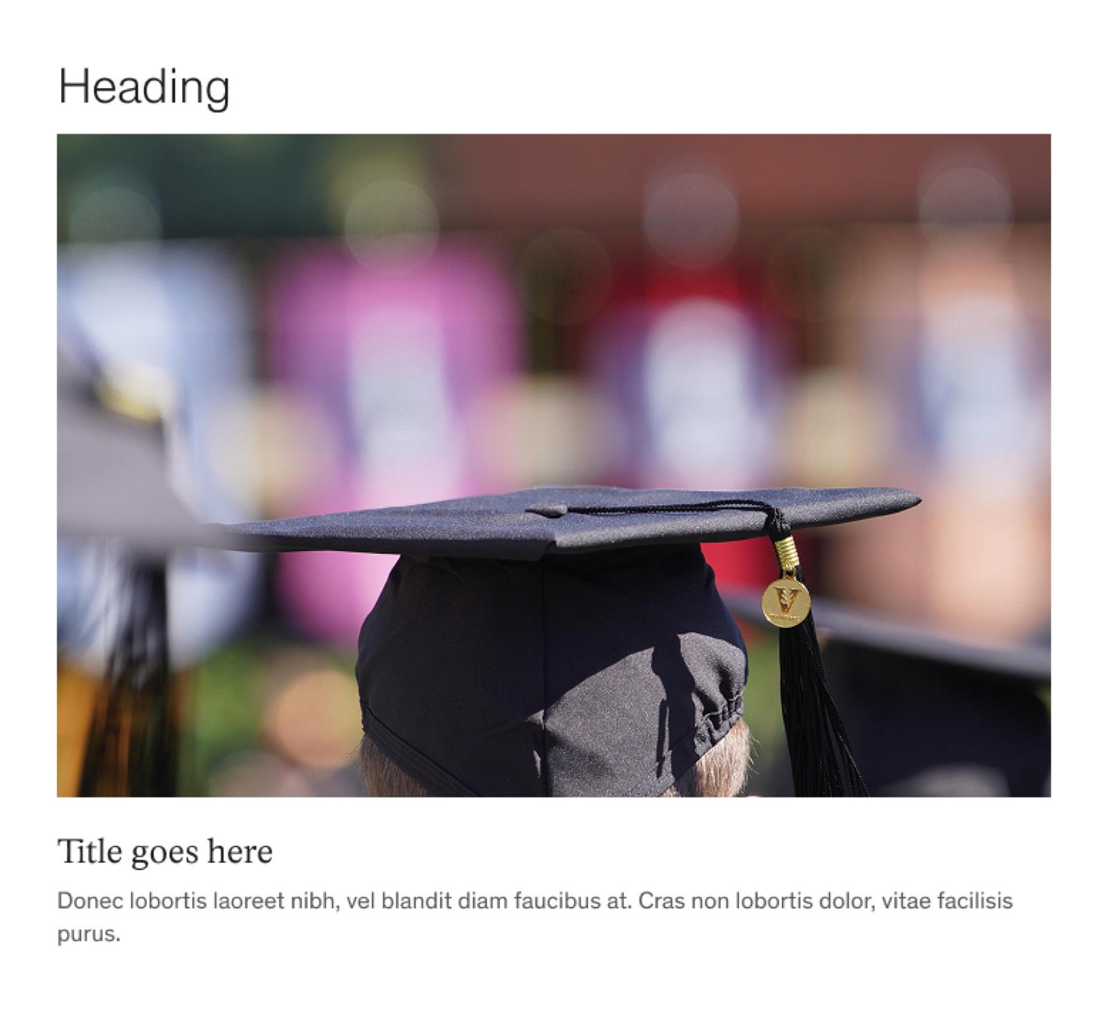 The Simple style of the Story Tease component, lacking an eyebrow or CTA, and producing oversized images on wide content columns.